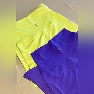 🌙 Moon Yellow and Purple ZYIA Leggings 💜 (TWO)